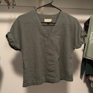 Target universal army green top